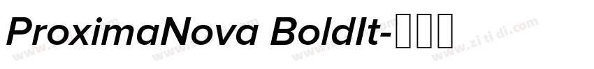 ProximaNova BoldIt字体转换